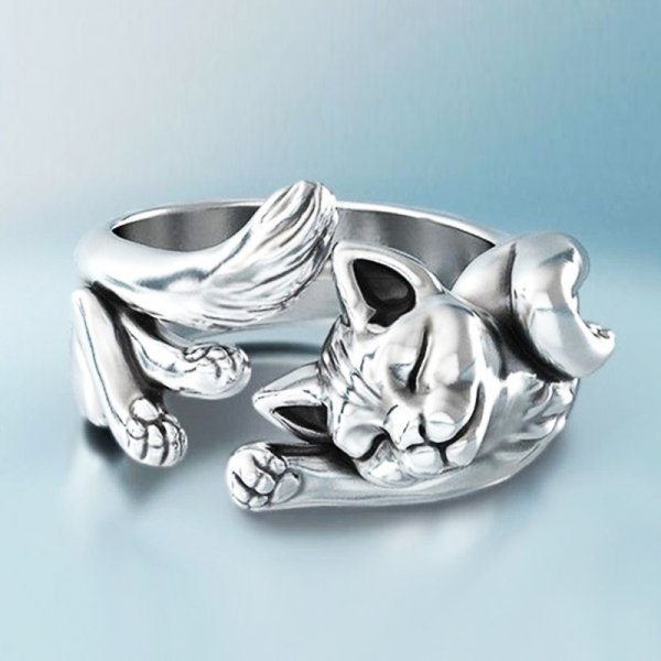 Valisse | Vintage Cat Ring