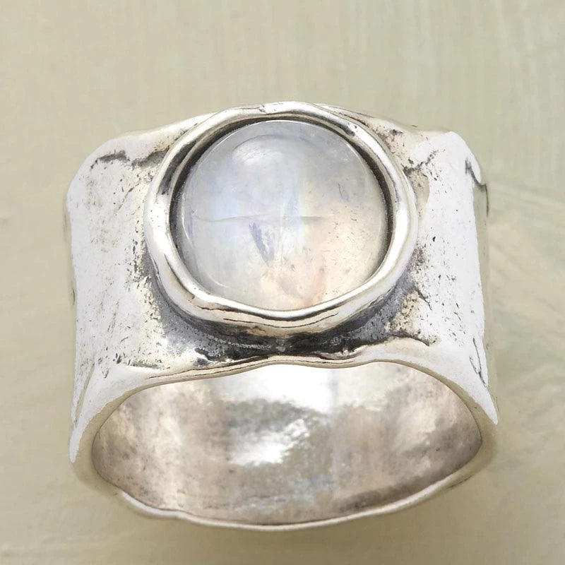 Alira | Moonlit Stone Ring