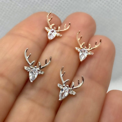 Eirisse | Antler Zircon Earrings