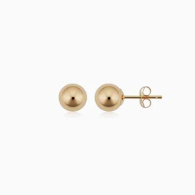 Helia | Ball Gold Studs - Gold