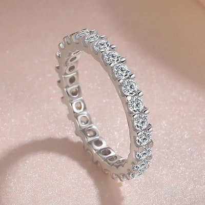 Liora | Silver Zirconia Inlay Ring