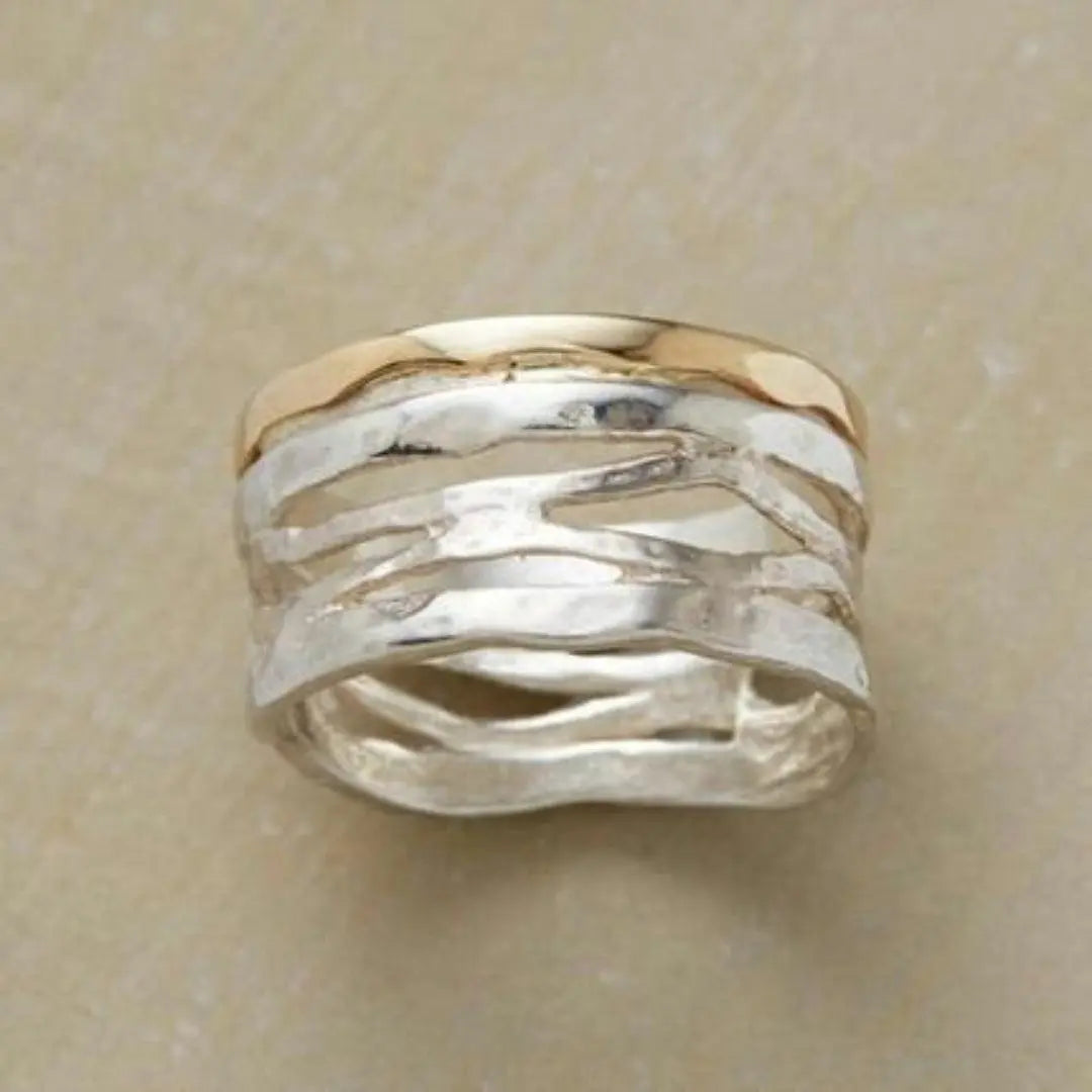 Odessa | Hollow Gold & Silver Vintage Ring
