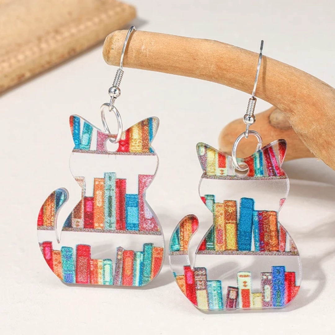 Calisse | Colorful Cat Earrings