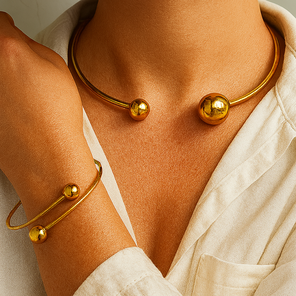 Serena | Glow Cuff Set - Gold
