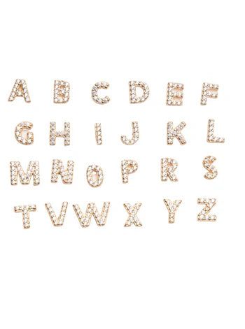 Ines | Initial Gold Stud - Gold