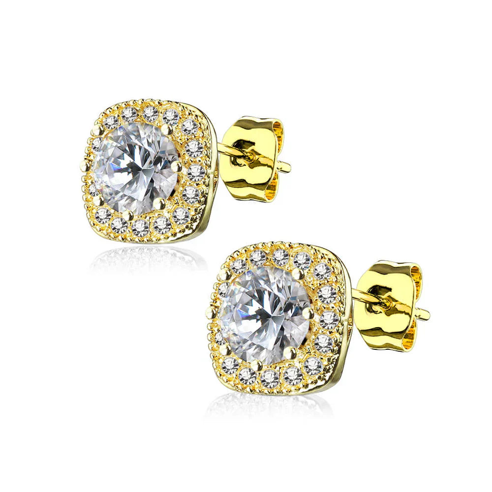 Elisabetta | Modern Gold Earring - Gold
