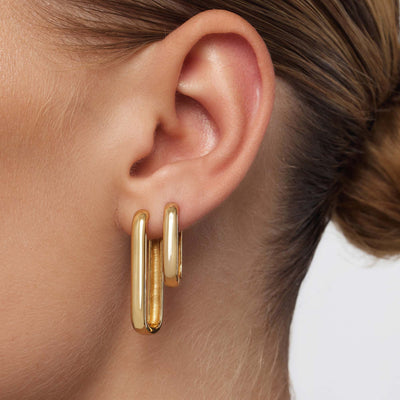 Natalia | Iconic Gold Hoops - Gold