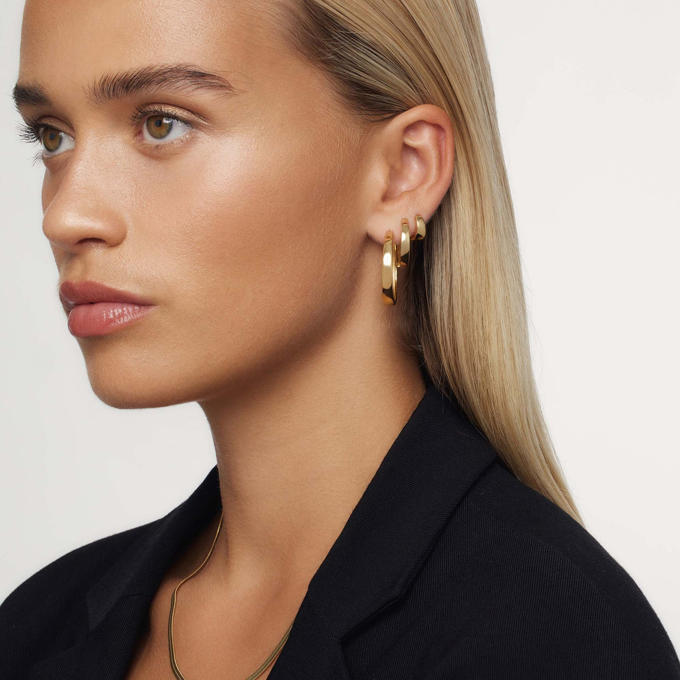 Celestia | Statement Hoops - Gold