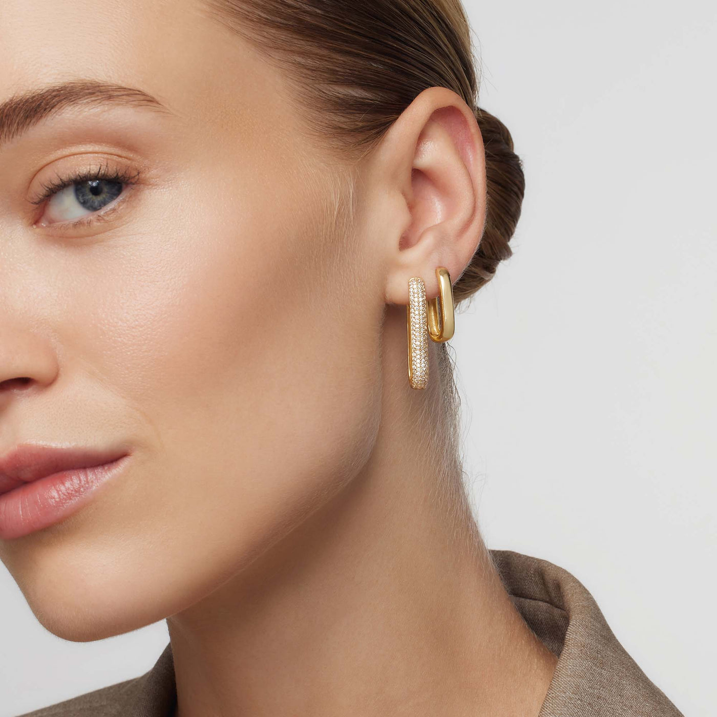 Liliana | Icon Pavé Hoops - Gold