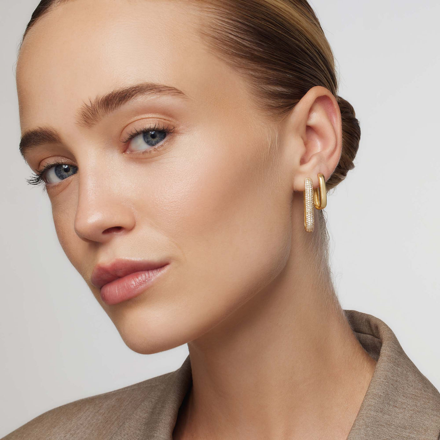 Liliana | Icon Pavé Hoops - Gold