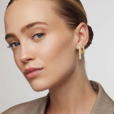 Liliana | Icon Pavé Hoops - Gold