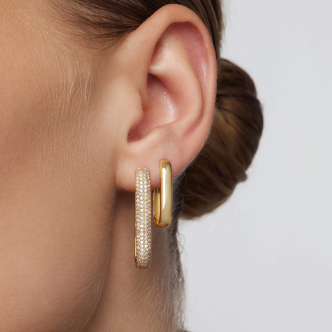 Liliana | Icon Pavé Hoops - Gold