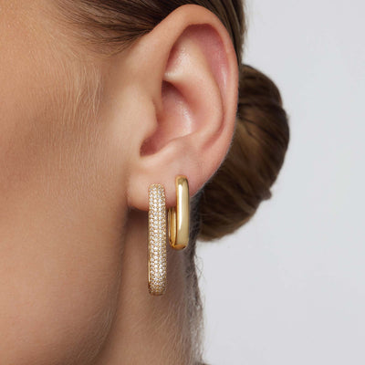 Liliana | Icon Pavé Hoops - Gold