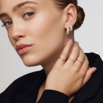 Delfina | Diamond Dome Ring - Gold
