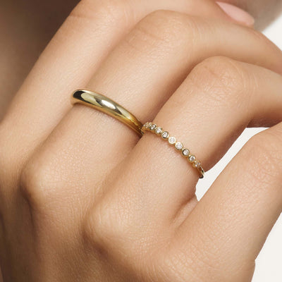 Alessia | Midi Dome Ring - Gold
