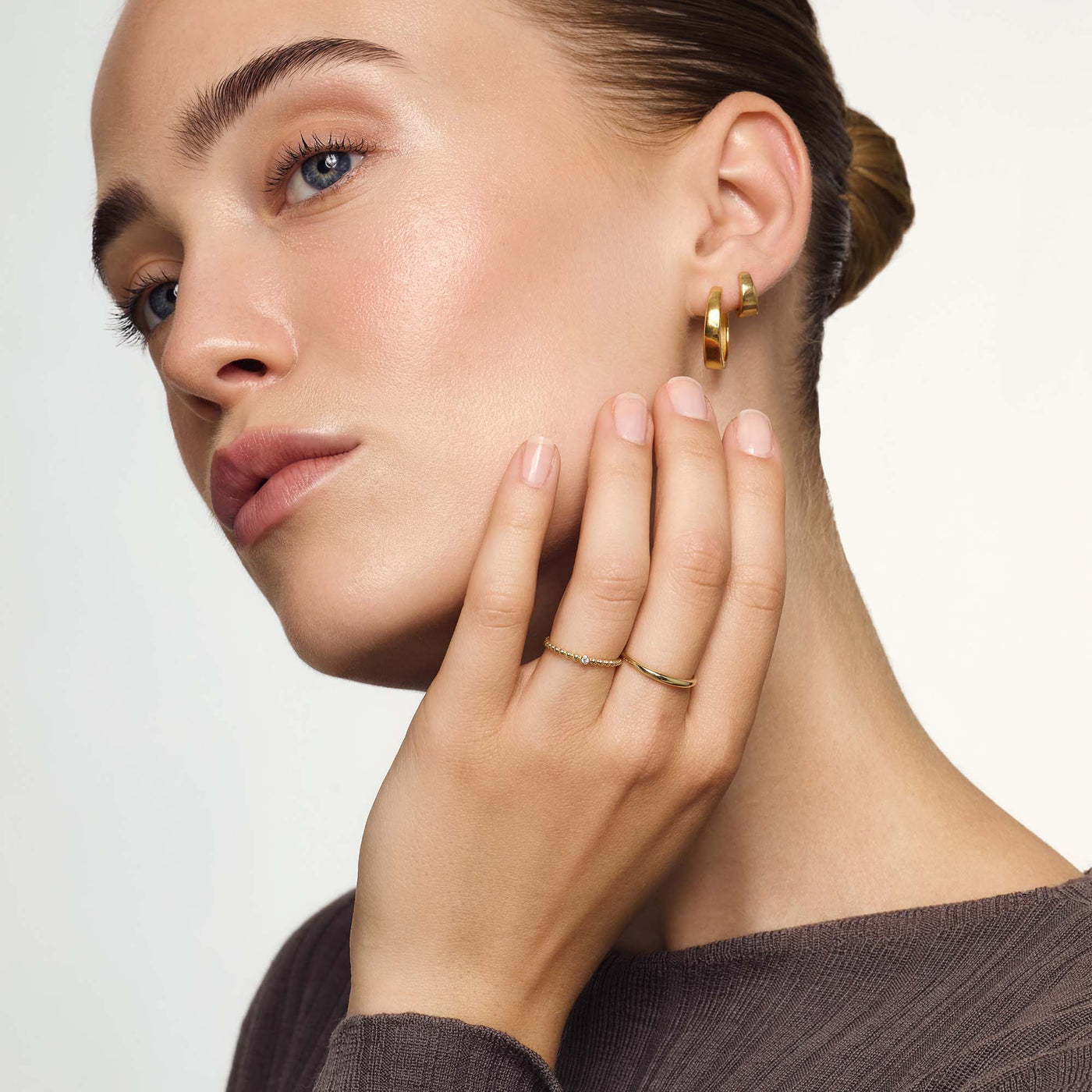 Sylvia | Slim Dome Ring - Gold