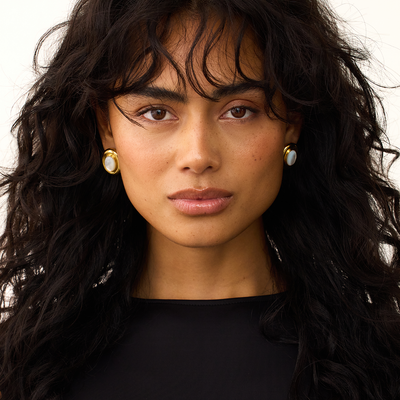 Giselle | Pearl Drop Earrings - Gold