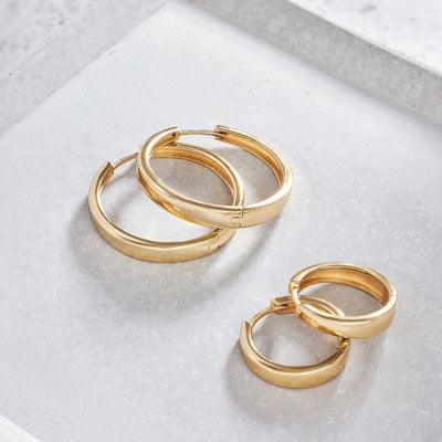 Serafina | Classic Gold Hoops - Gold