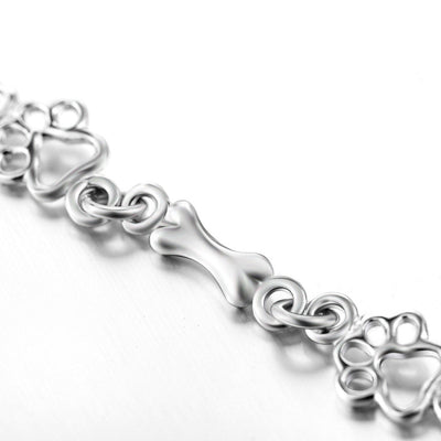 Cyrisse | Silver Paw Charm Bracelet