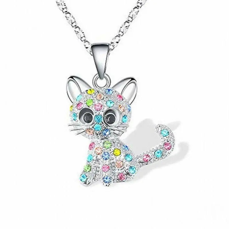 Sylena | Kitten Zircon Necklace