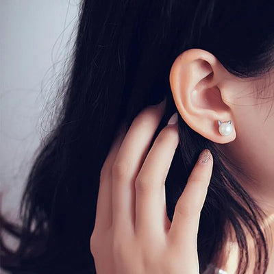 Arielle | Cat Pearl Studs