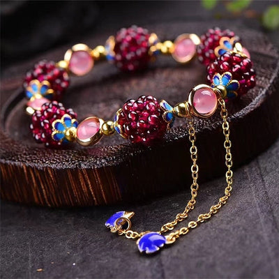 Giuliana | Berry Stone Bracelet - Gold