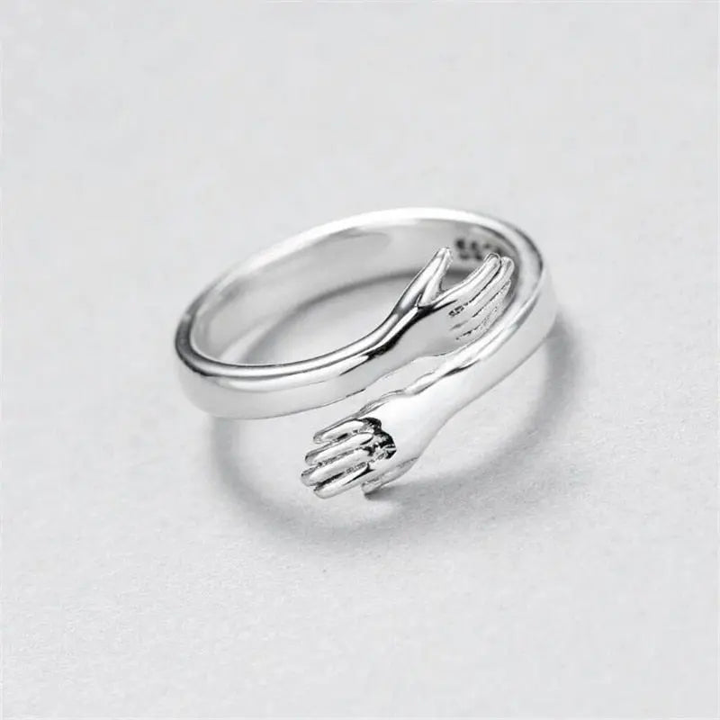 Amity | Silver Adjustable Hug Ring