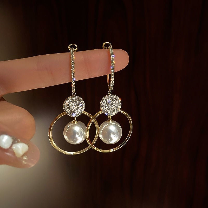 Eloria | Pearl Zircon Earrings