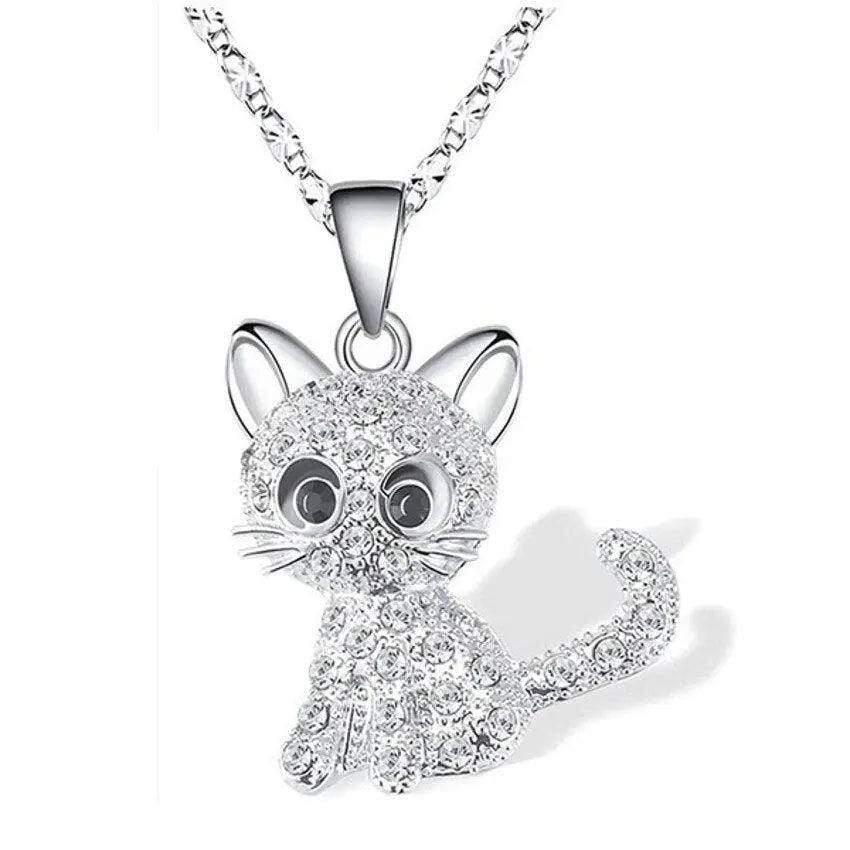 Sylena | Kitten Zircon Necklace