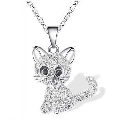 Sylena | Kitten Zircon Necklace