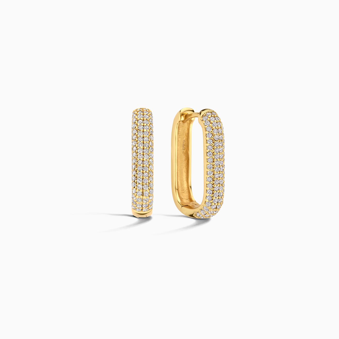 Amira | Icon Pavé Hoops - Gold