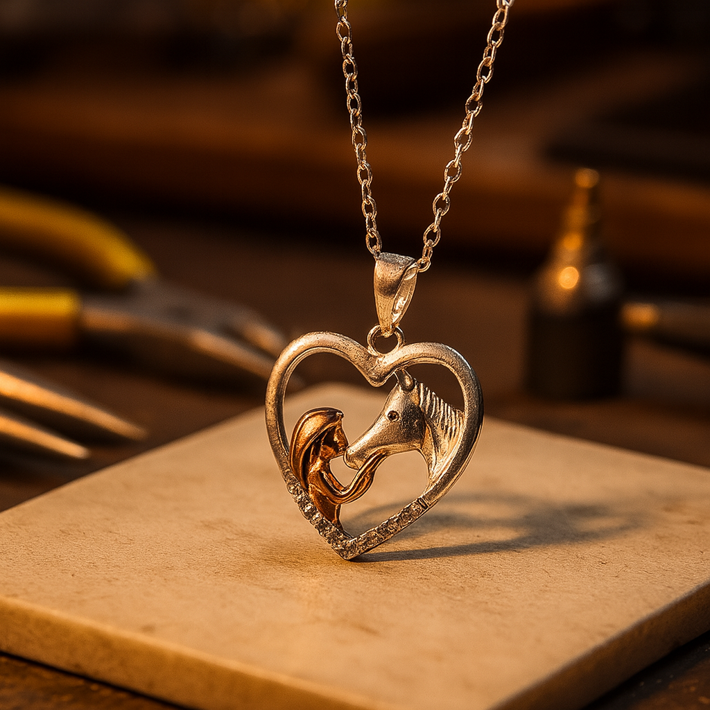 Mariette | Heart Horse Necklace