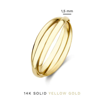 Domenica | Trielle Gold Ring - Gold