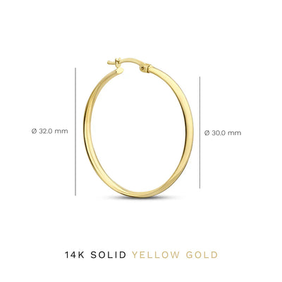 Gianna | Serane Hoop Earrings - Gold