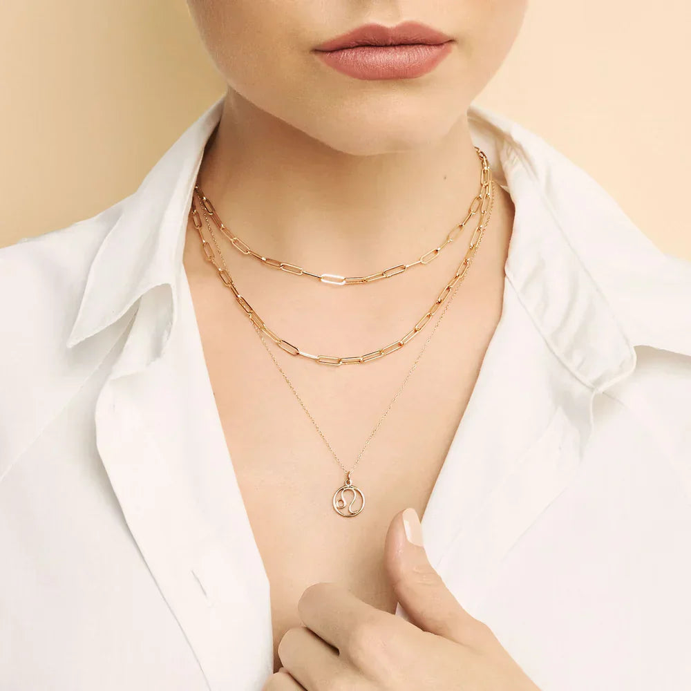Zinnia | Zodiac Charm Necklace - Gold