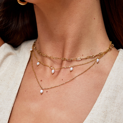 Orlane | Pearl Drops Necklace