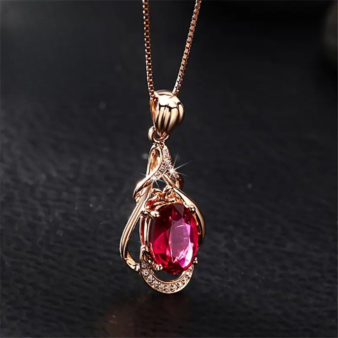 Maelisse | Red Crystal Necklace