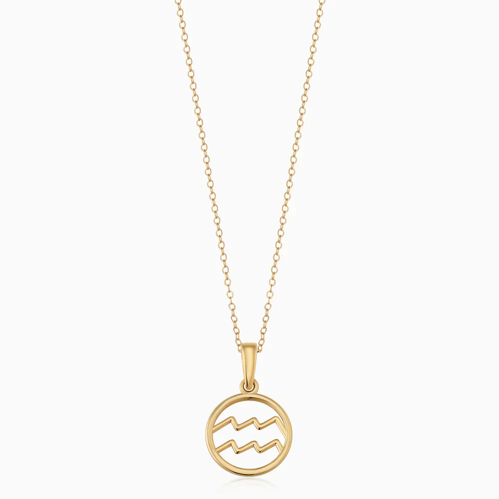 Zinnia | Zodiac Charm Necklace - Gold