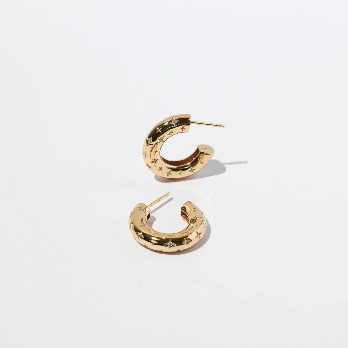 Marcellina | Hoop Gold Earrings - Gold