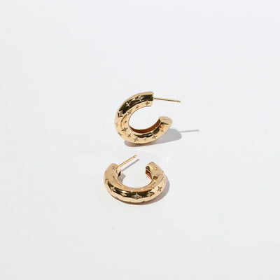 Marcellina | Hoop Gold Earrings - Gold
