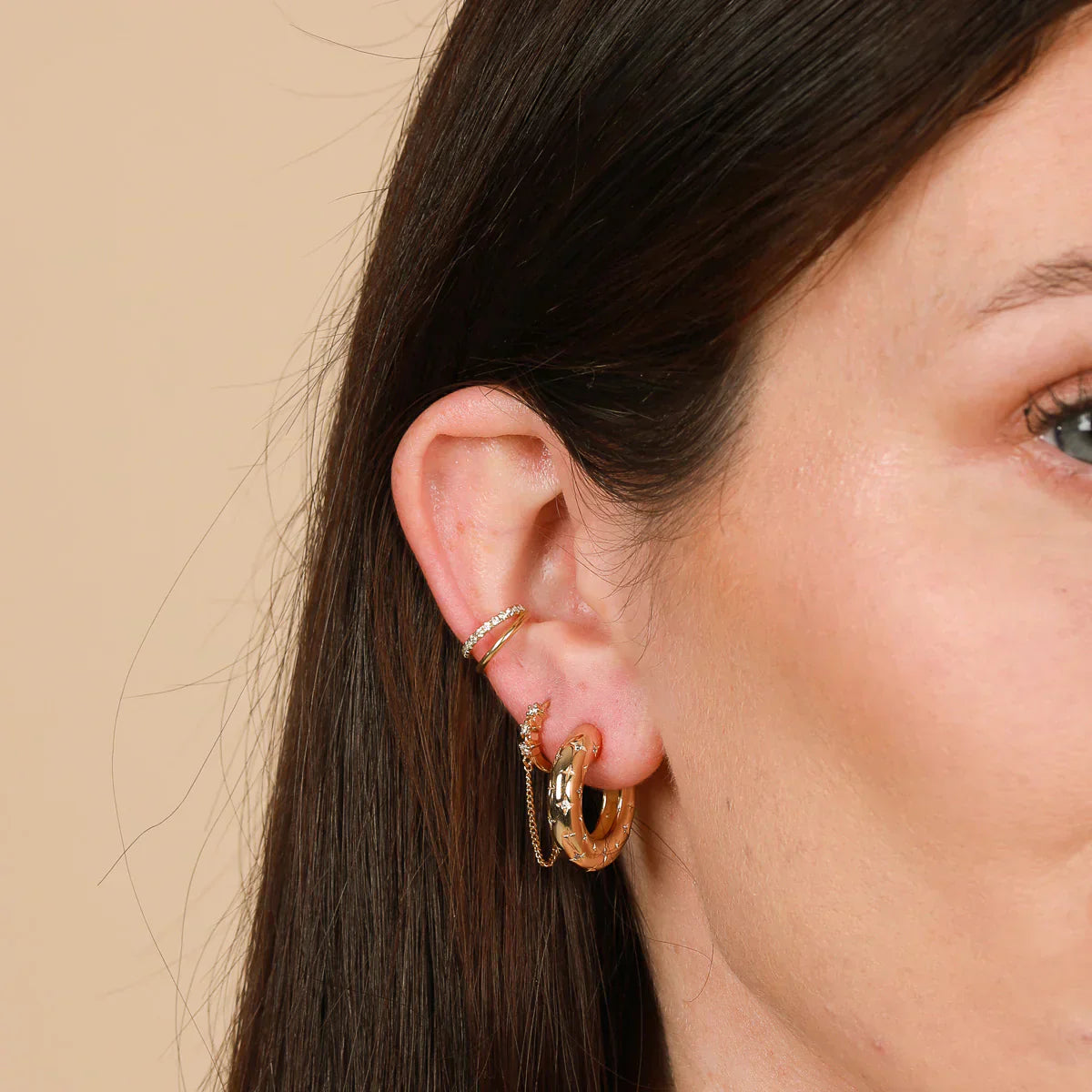 Marcellina | Hoop Gold Earrings - Gold
