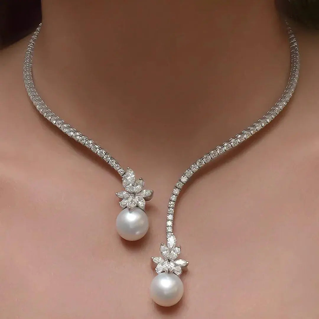 Iselotte | Sterling Pearl Necklace
