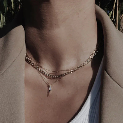 Celestina | Flat Curb Necklace - Gold
