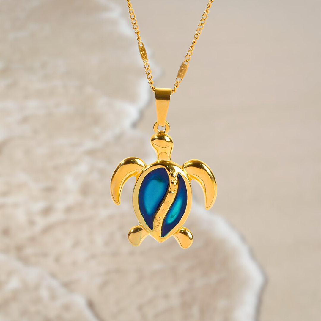 Gold Turtle Necklace