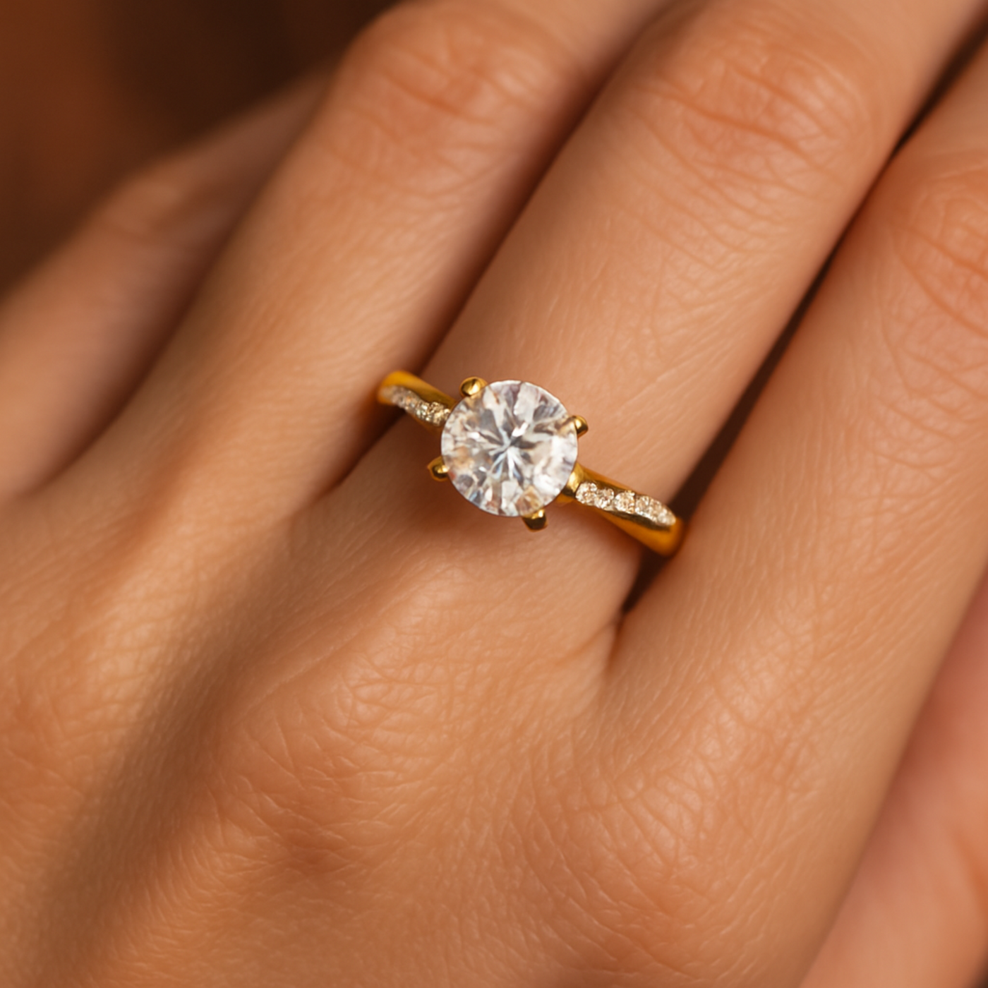 Cristalle | Gold & Silver Crystal Vintage Ring