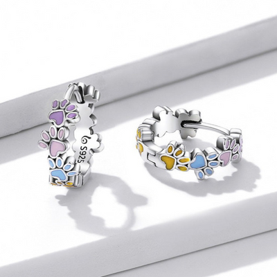 Viviane | Colorful Paw Hoops
