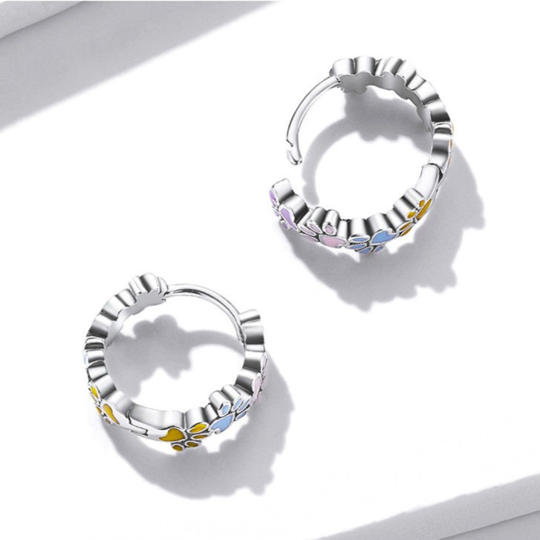 Viviane | Colorful Paw Hoops