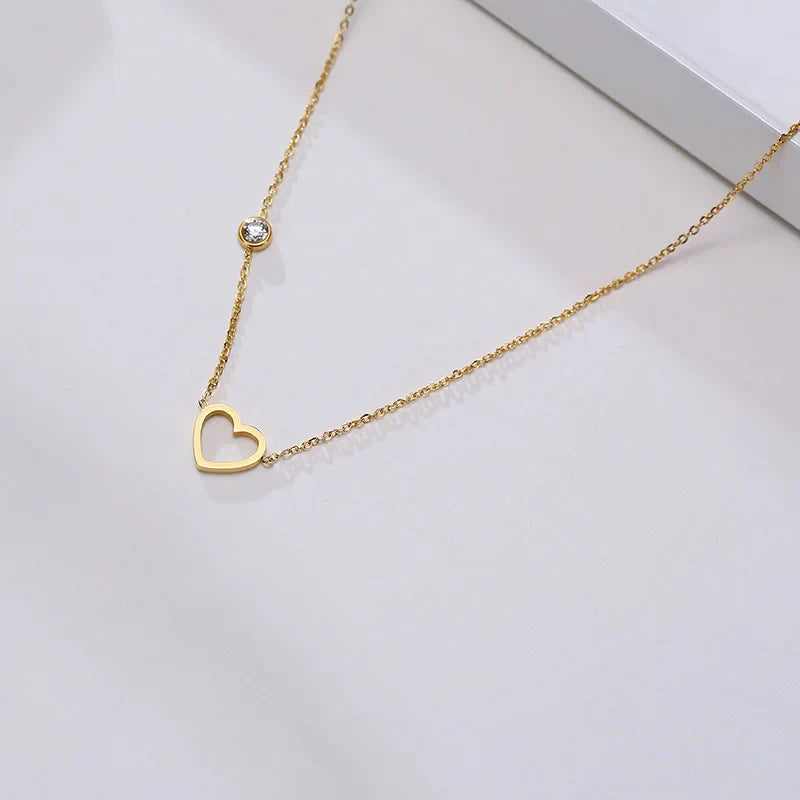 Solenne | Sideways Cross Necklace