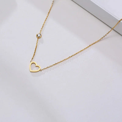 Solenne | Sideways Cross Necklace