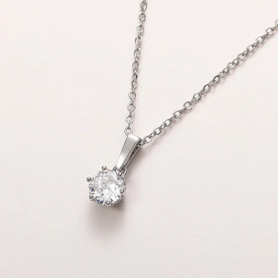 Elvianne | Crystal Solitaire Necklace